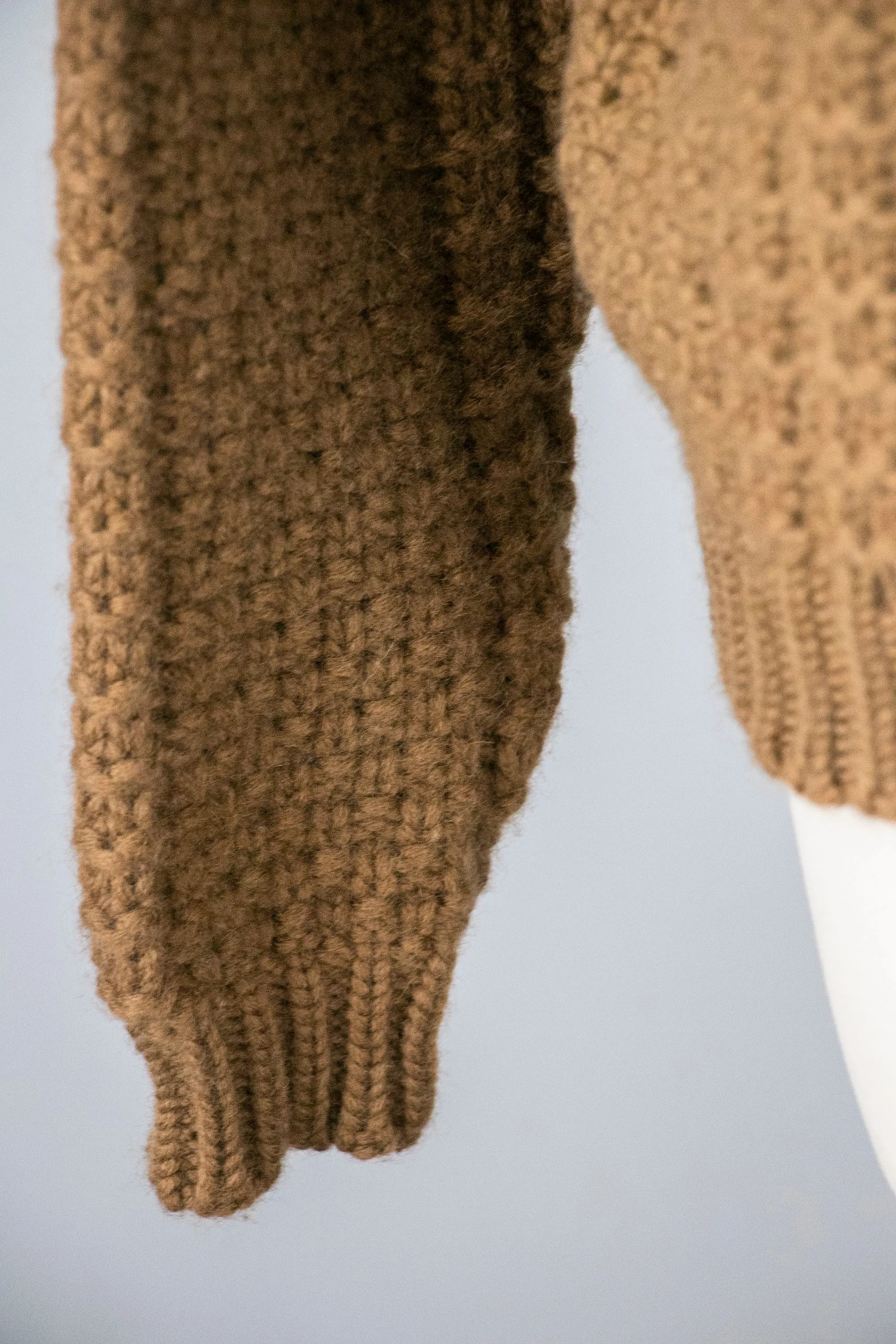 1970s Sweater Wool Knit Turtleneck M