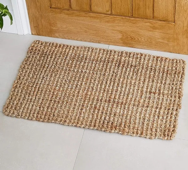 2x3 Feet Jute Hand-Woven Braided Door Mat Area Rug