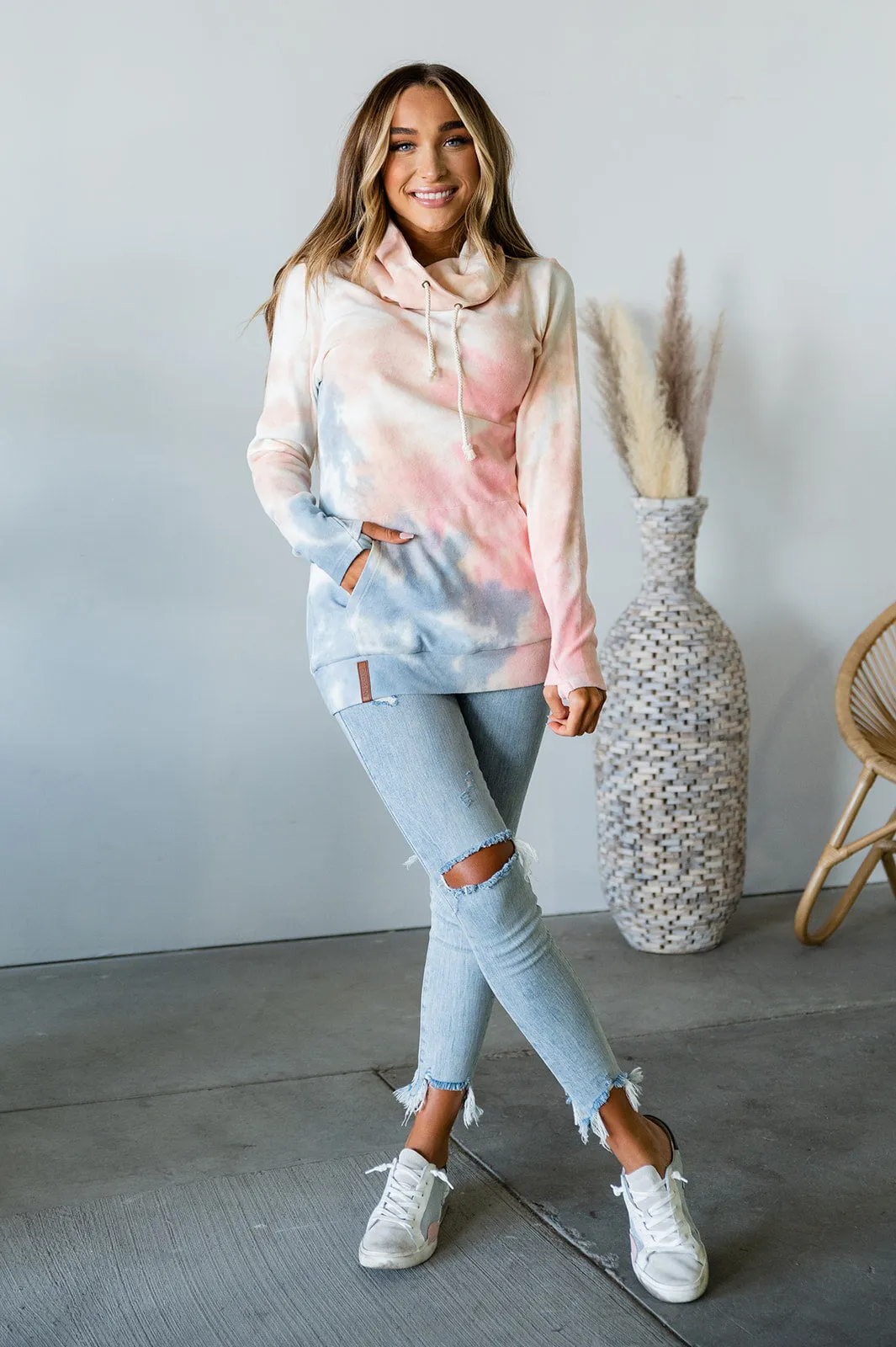 Ampersand Avenue Cotton Candy Skies Cowlneck