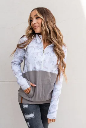 Ampersand Avenue halfzip sweatshirt Picked Perfect - LAST ONE size Small SALE