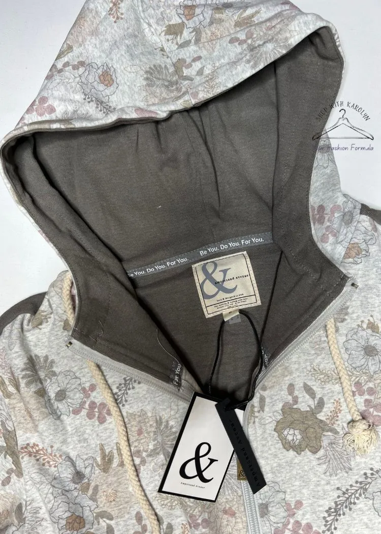 Ampersand Avenue halfzip sweatshirt Picked Perfect - LAST ONE size Small SALE