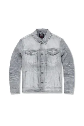Big Men's Hamilton Denim Trucker Jacket (Cement Wash)