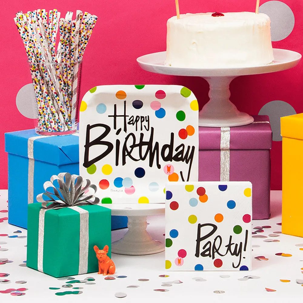 Birthday Dots Cake Banner Topper