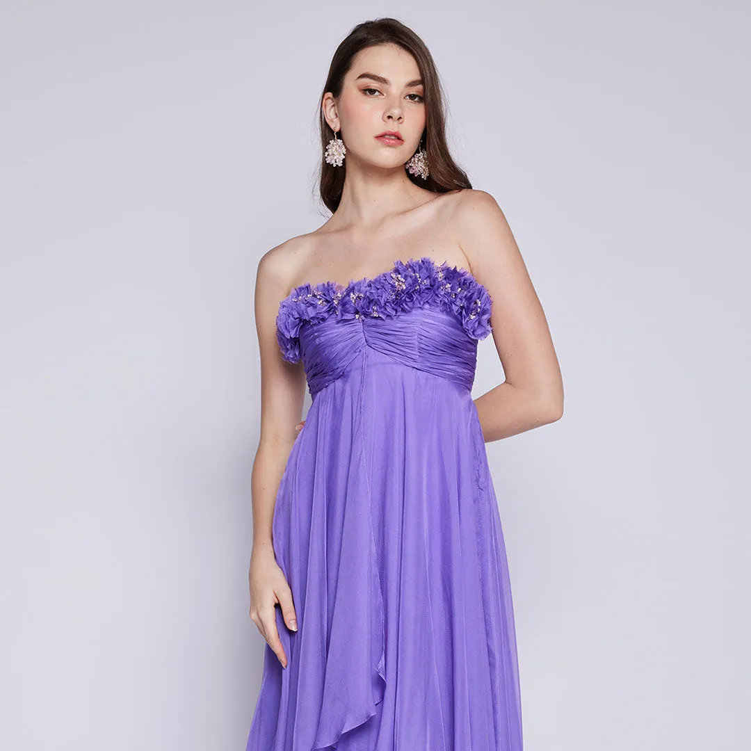Canse Tube Applique Flower Gown