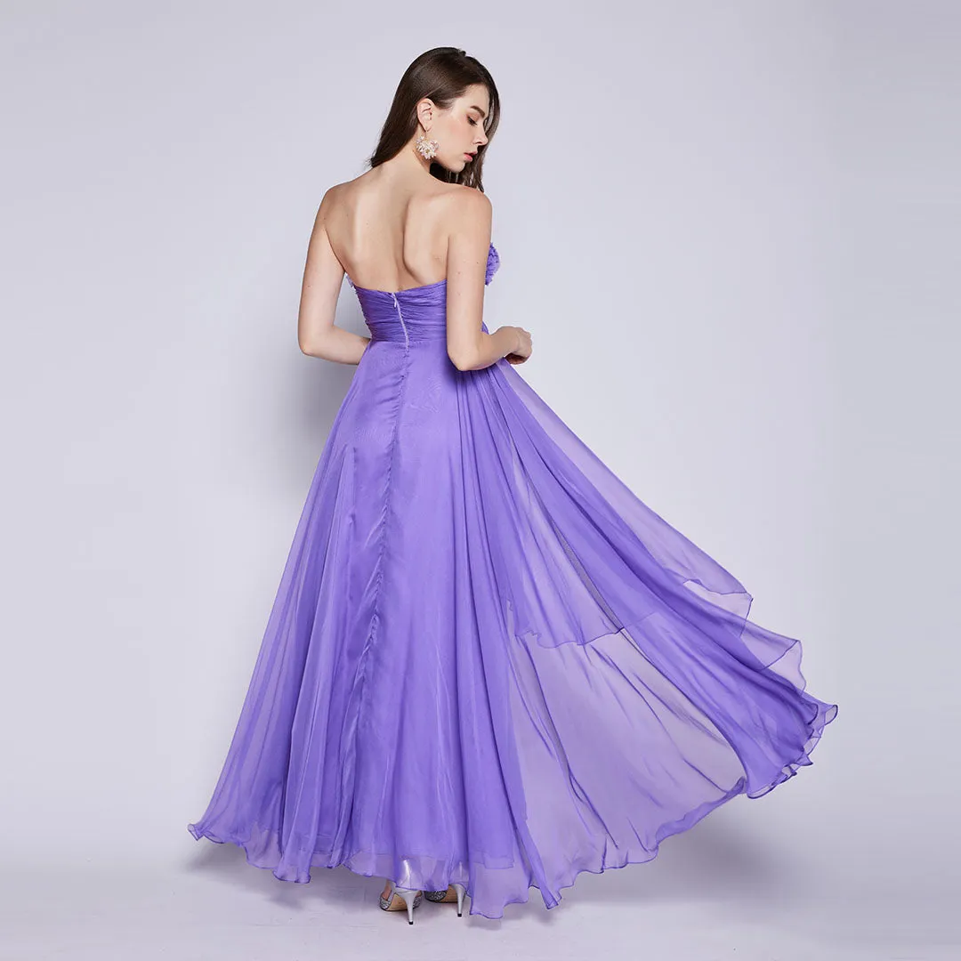 Canse Tube Applique Flower Gown