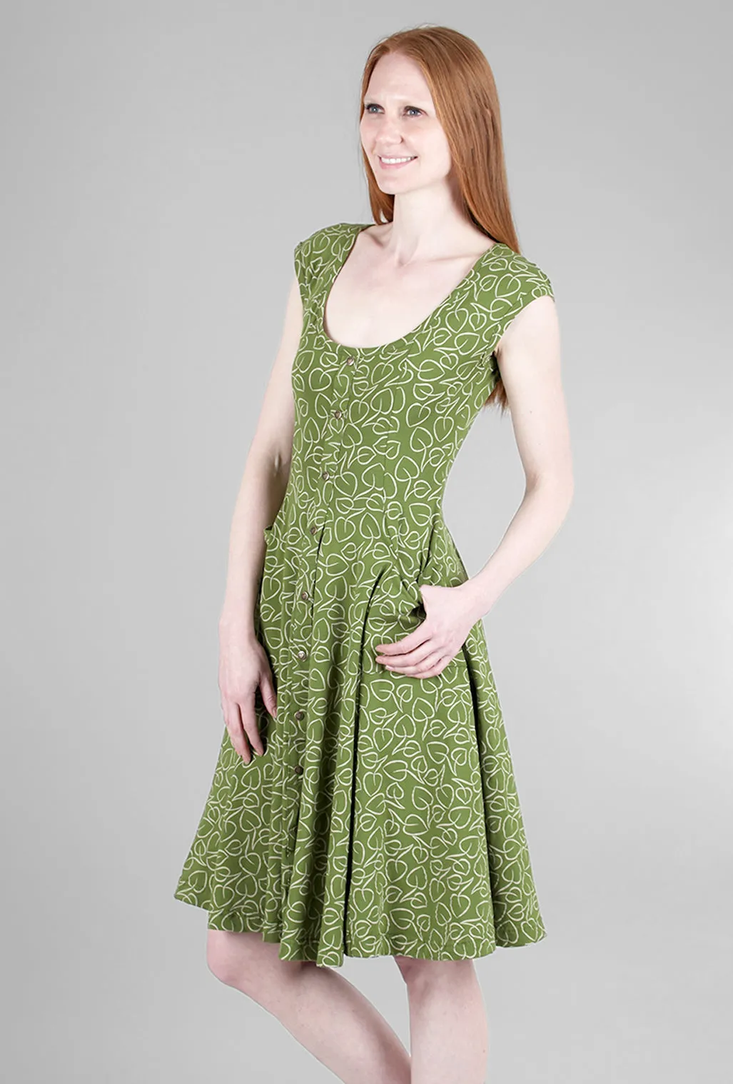 Capitola Dress, Houseplant Print