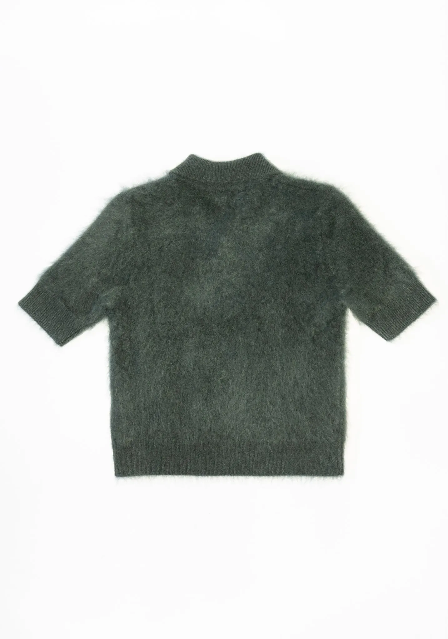 Cashmere Carolyn Sweater in Olive Brushed