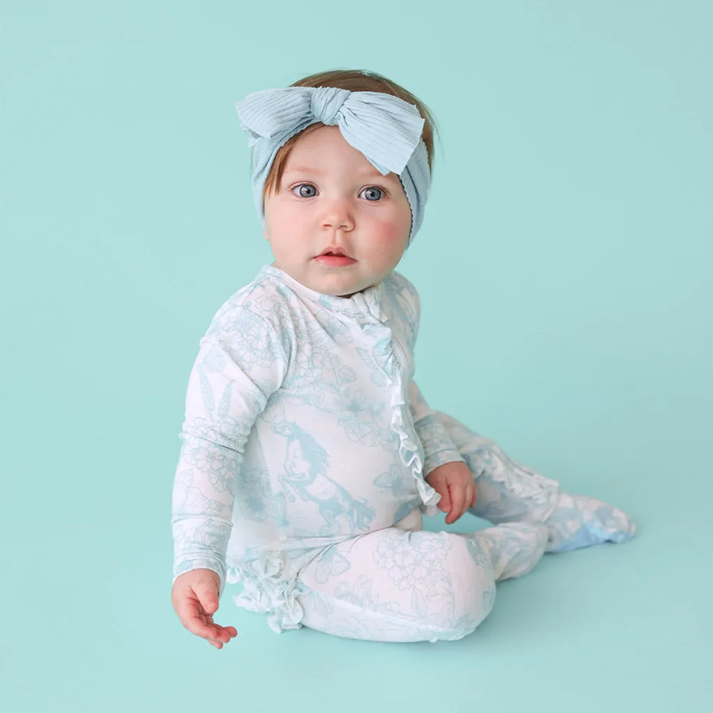 Charlotte Anne Footie Ruffled Zippered One Piece