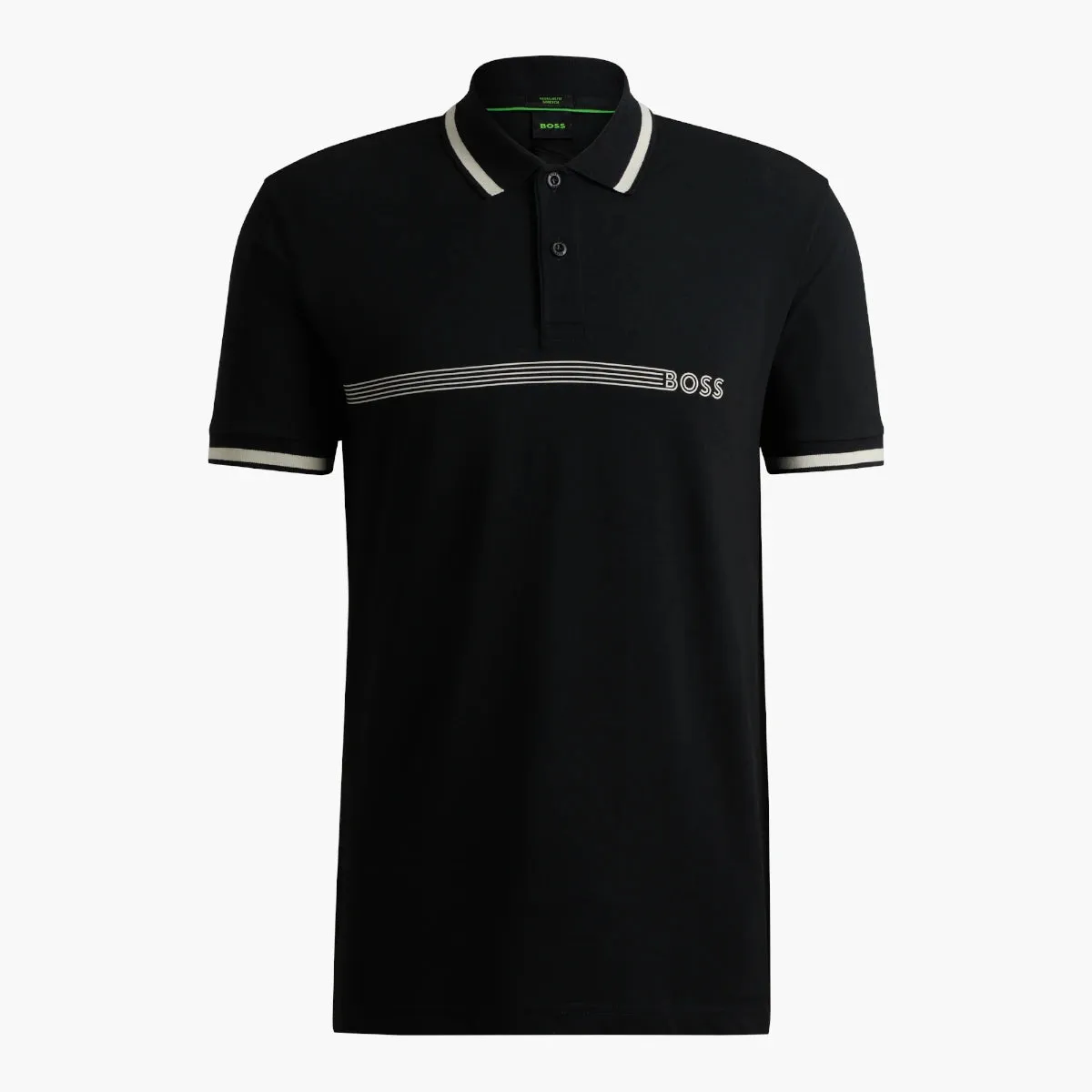 Cotton-Blend Polo Shirt With Stripes And Logo