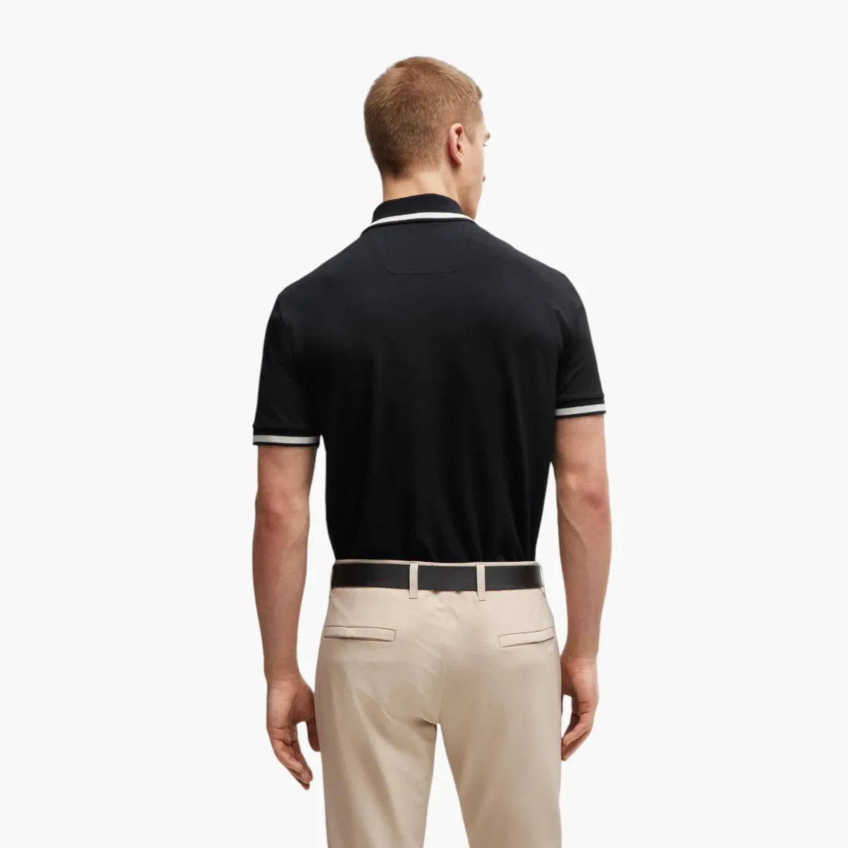 Cotton-Blend Polo Shirt With Stripes And Logo