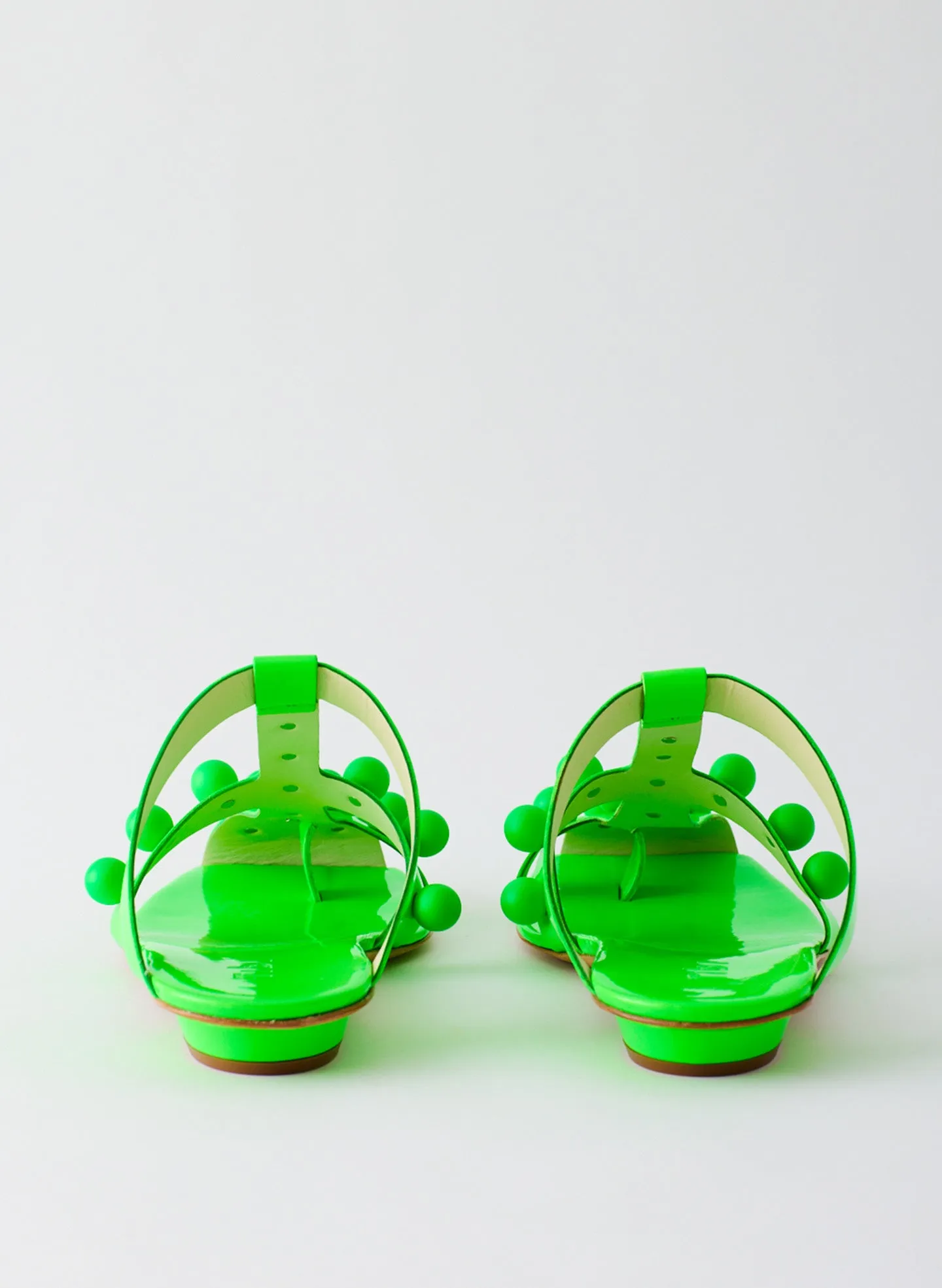 Dex Studded Neon Patent Sandal