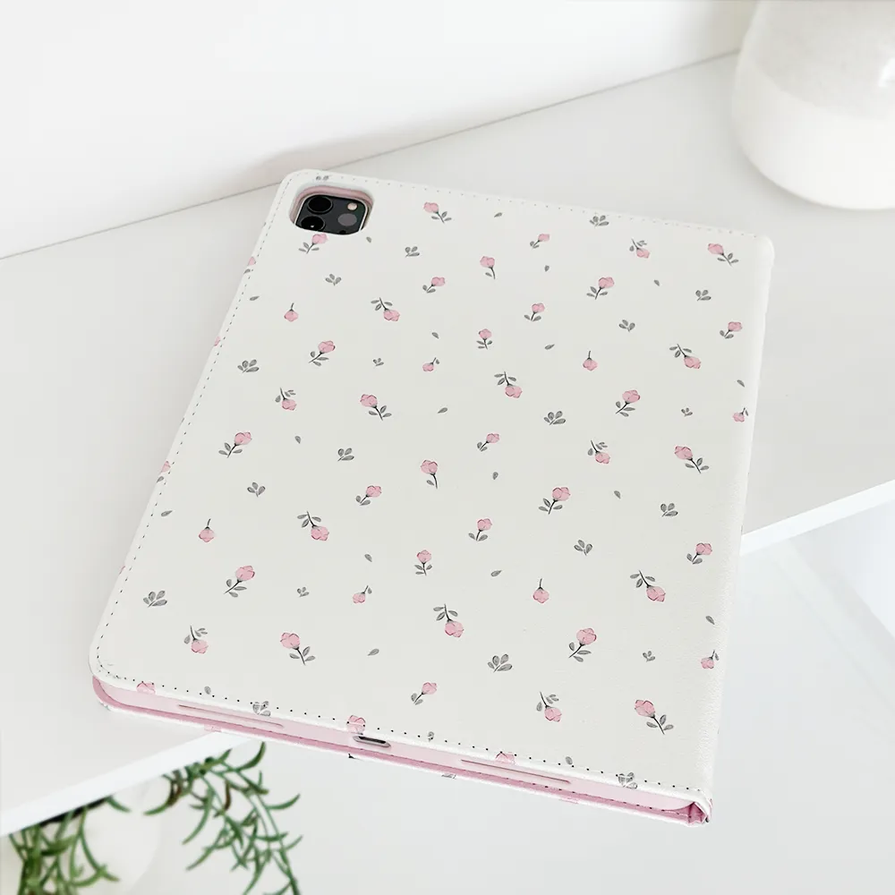 Ditsy Floral White iPad Case