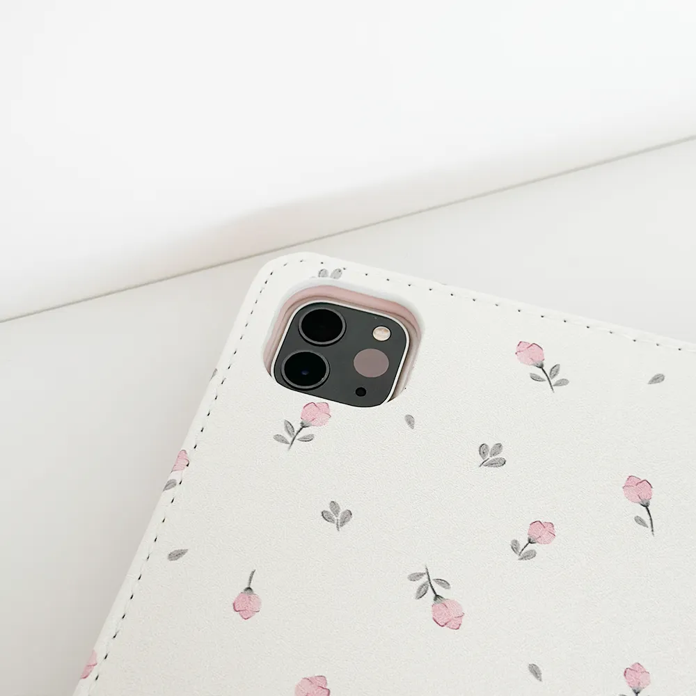 Ditsy Floral White iPad Case