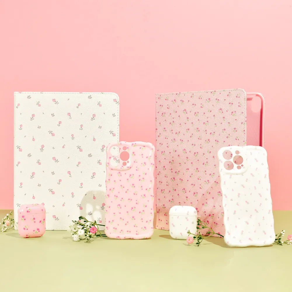 Ditsy Floral White iPad Case
