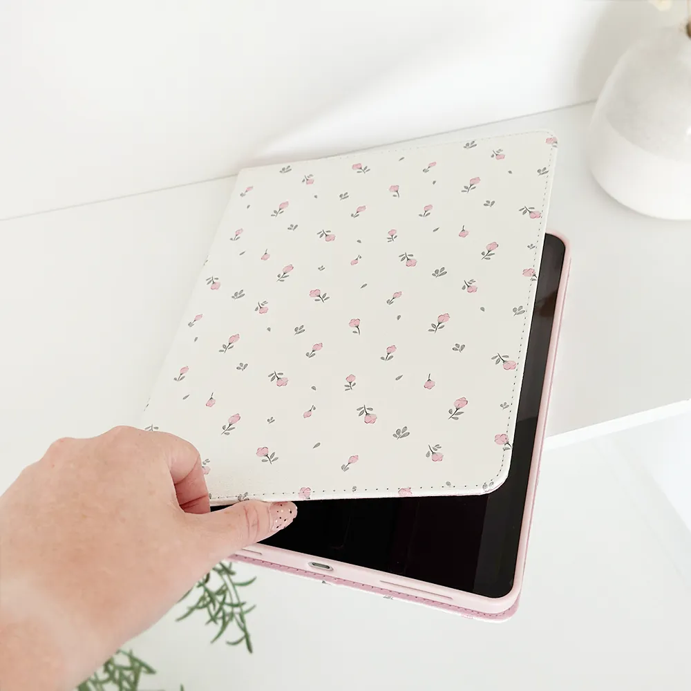 Ditsy Floral White iPad Case