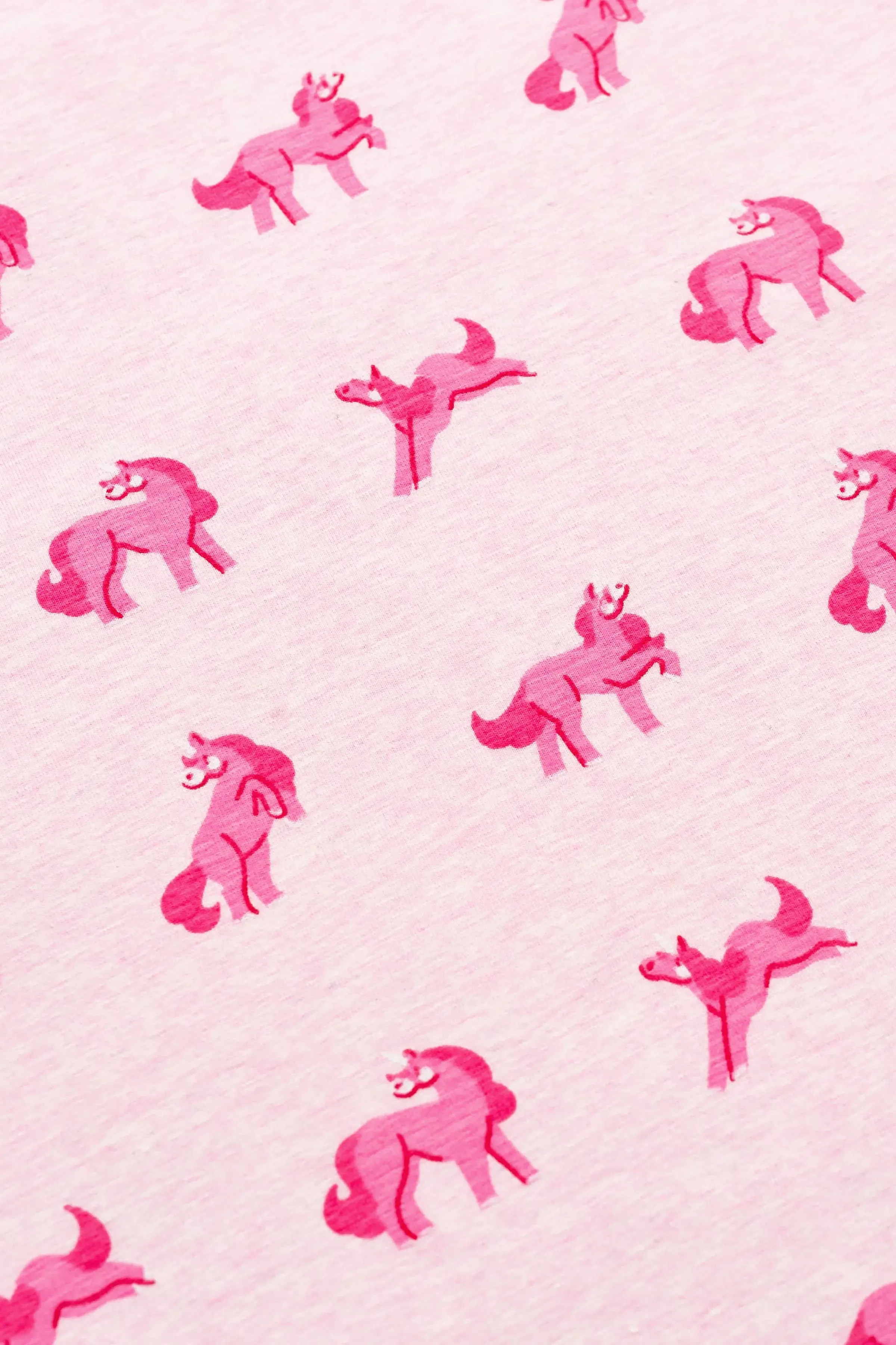 Double Ruffle Romper_Pink Unicorns