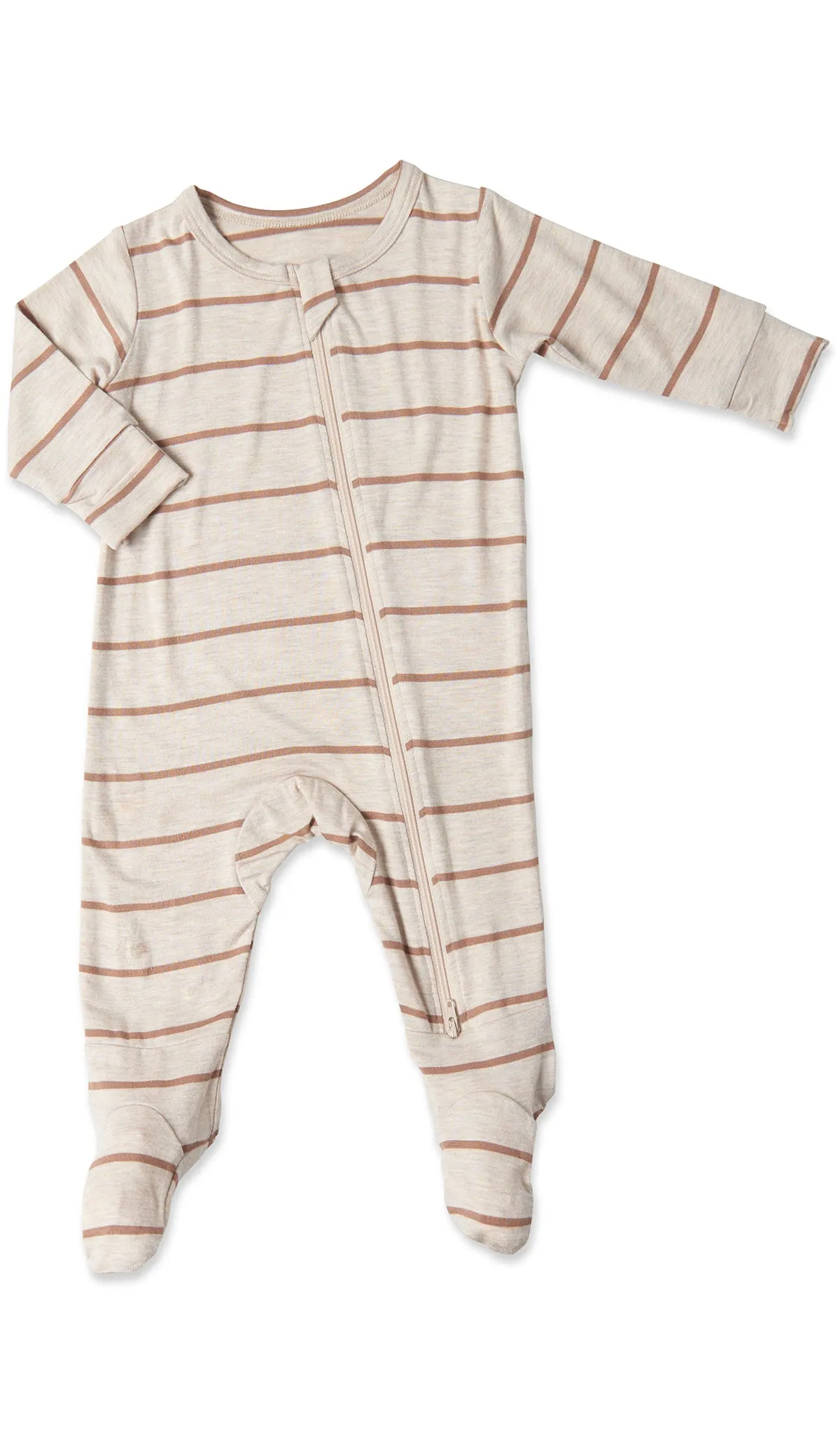 Footie - Mocha Stripe