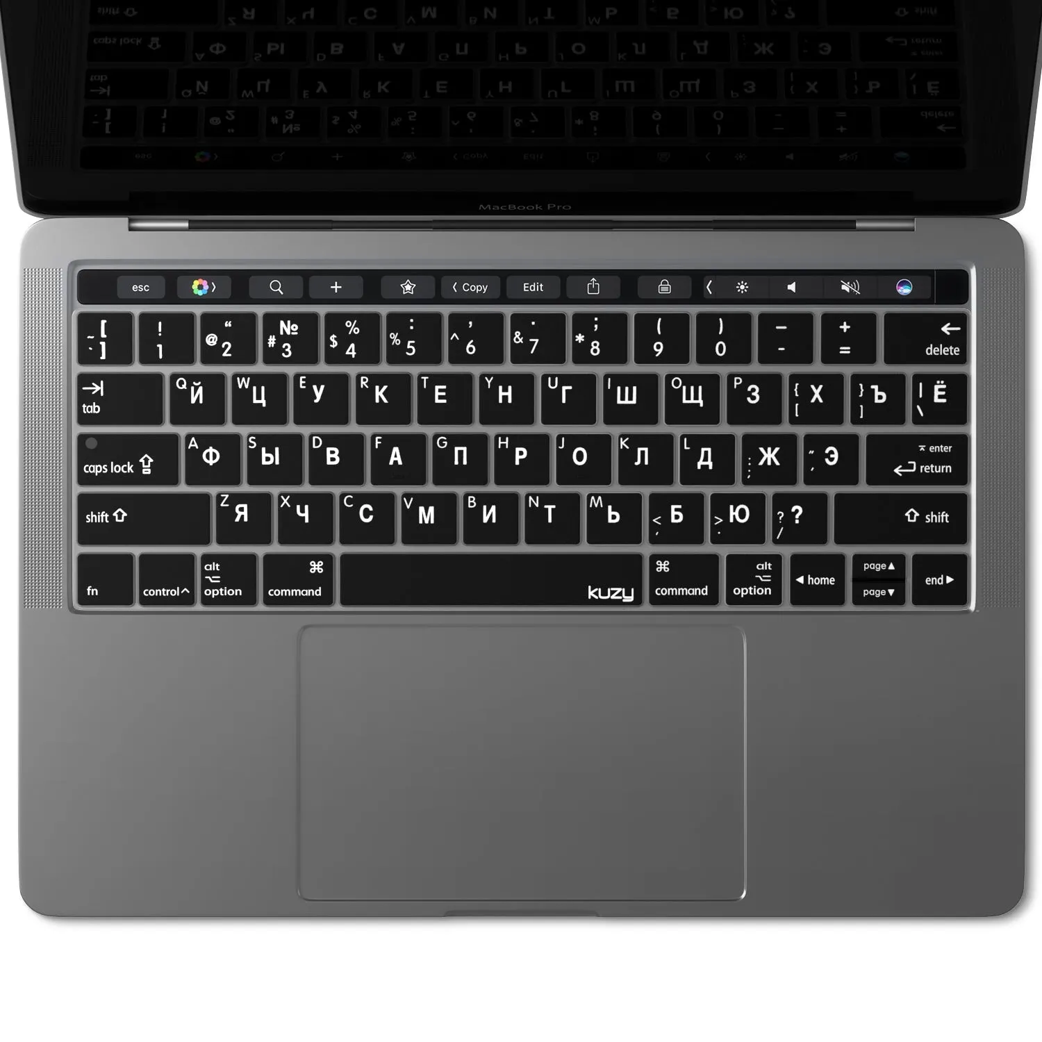 Foreign Language Keyboard Cover for MacBook Pro with Touch Bar & Touch ID