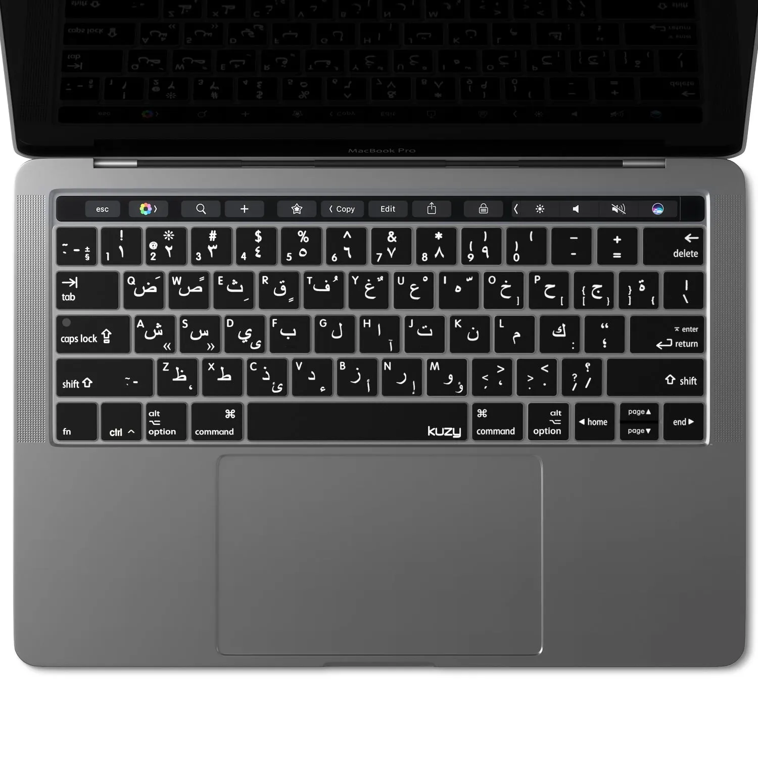 Foreign Language Keyboard Cover for MacBook Pro with Touch Bar & Touch ID