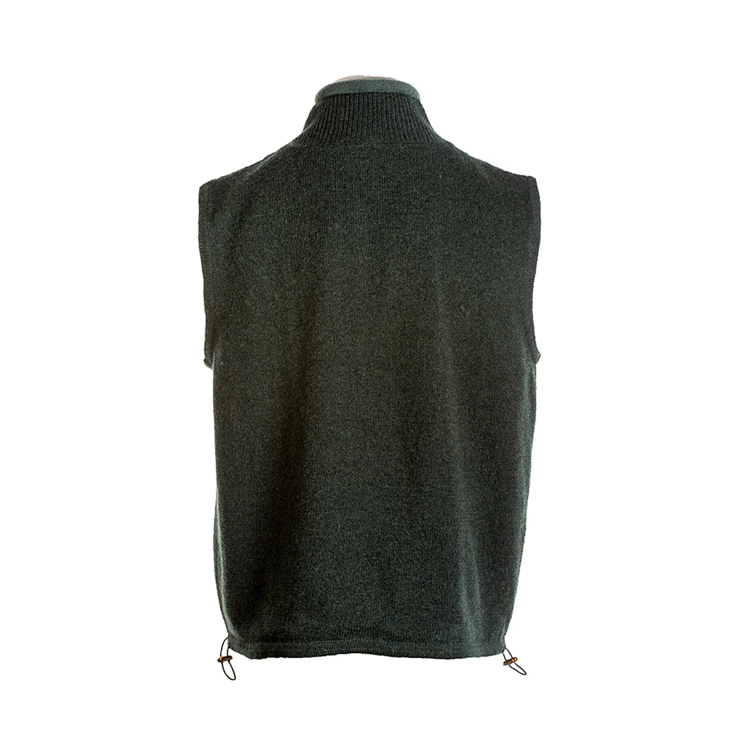 Green Sleeveless Lined Vest