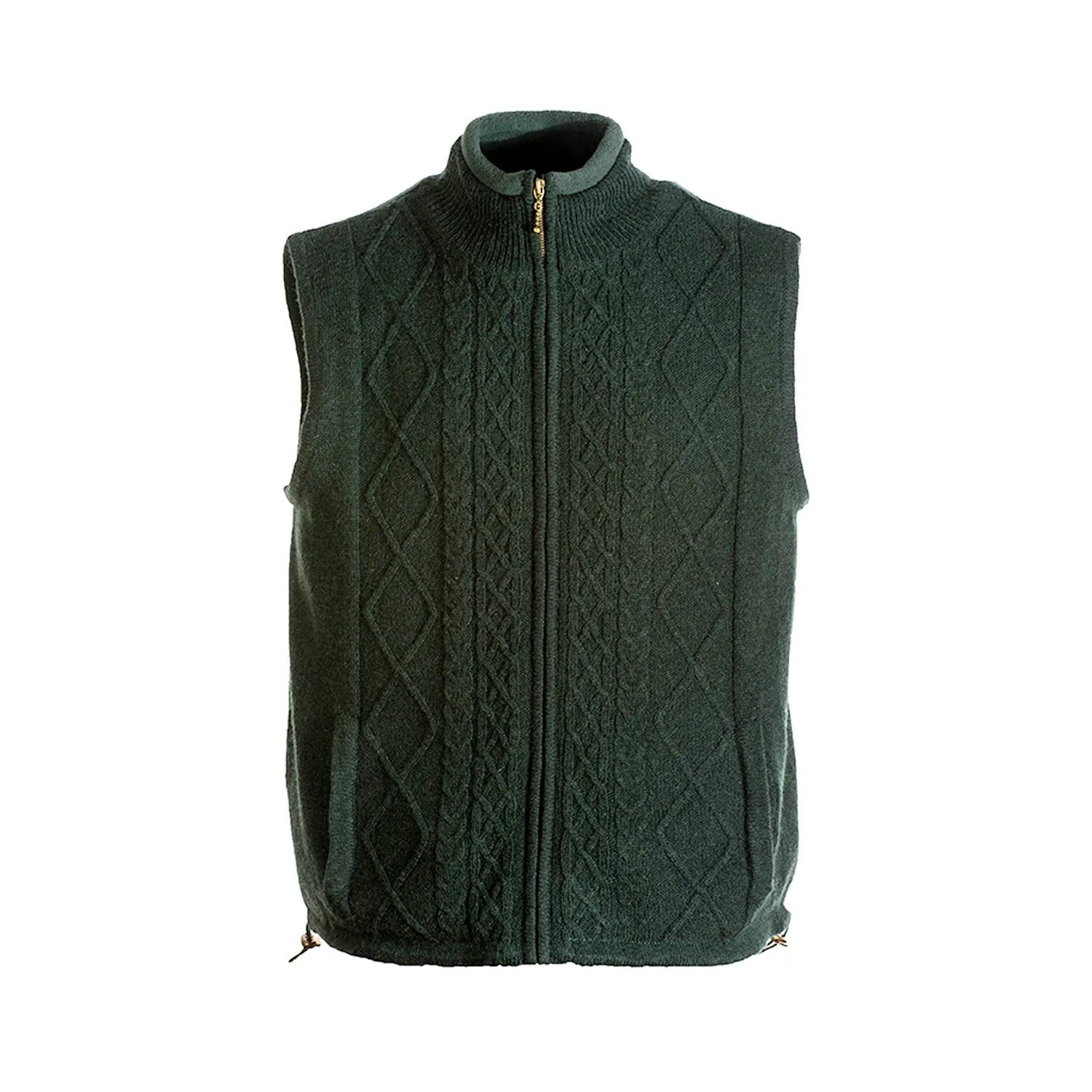 Green Sleeveless Lined Vest