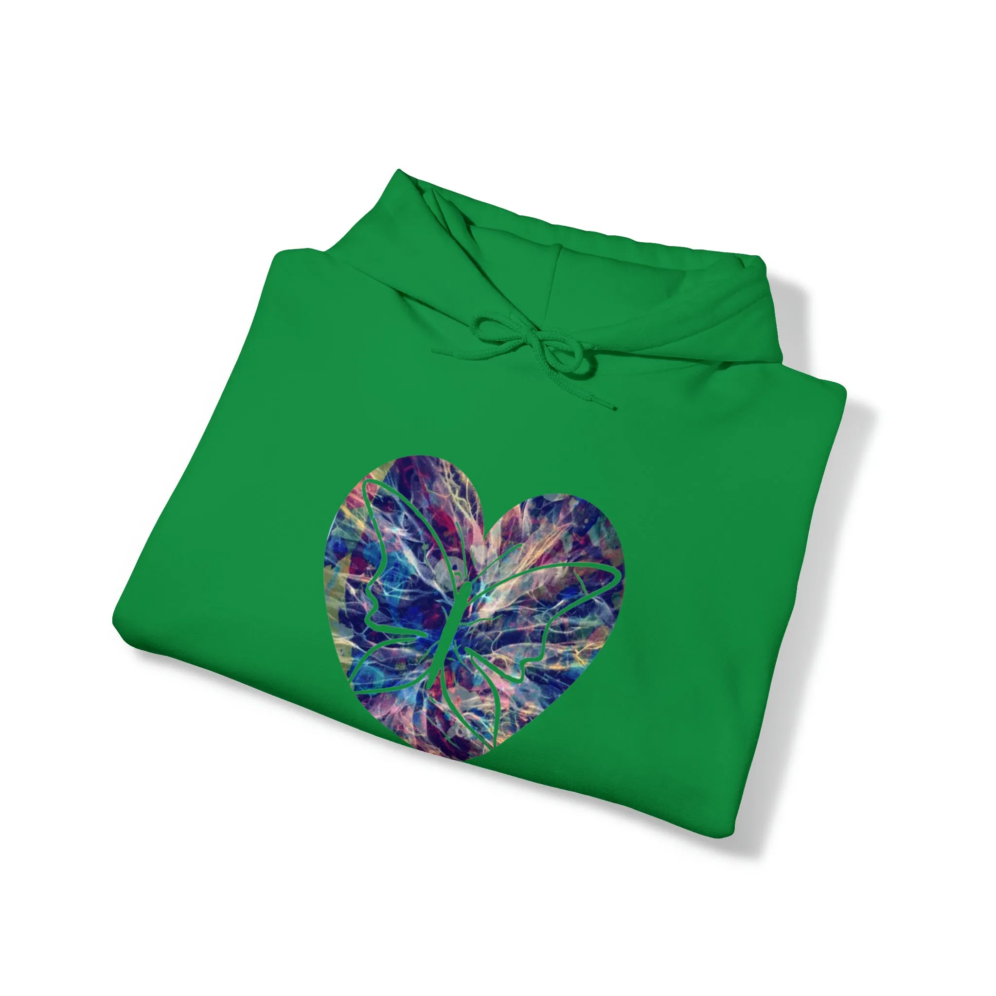 Heart Butterfly Unisex Heavy Blend™ Hooded Sweatshirt