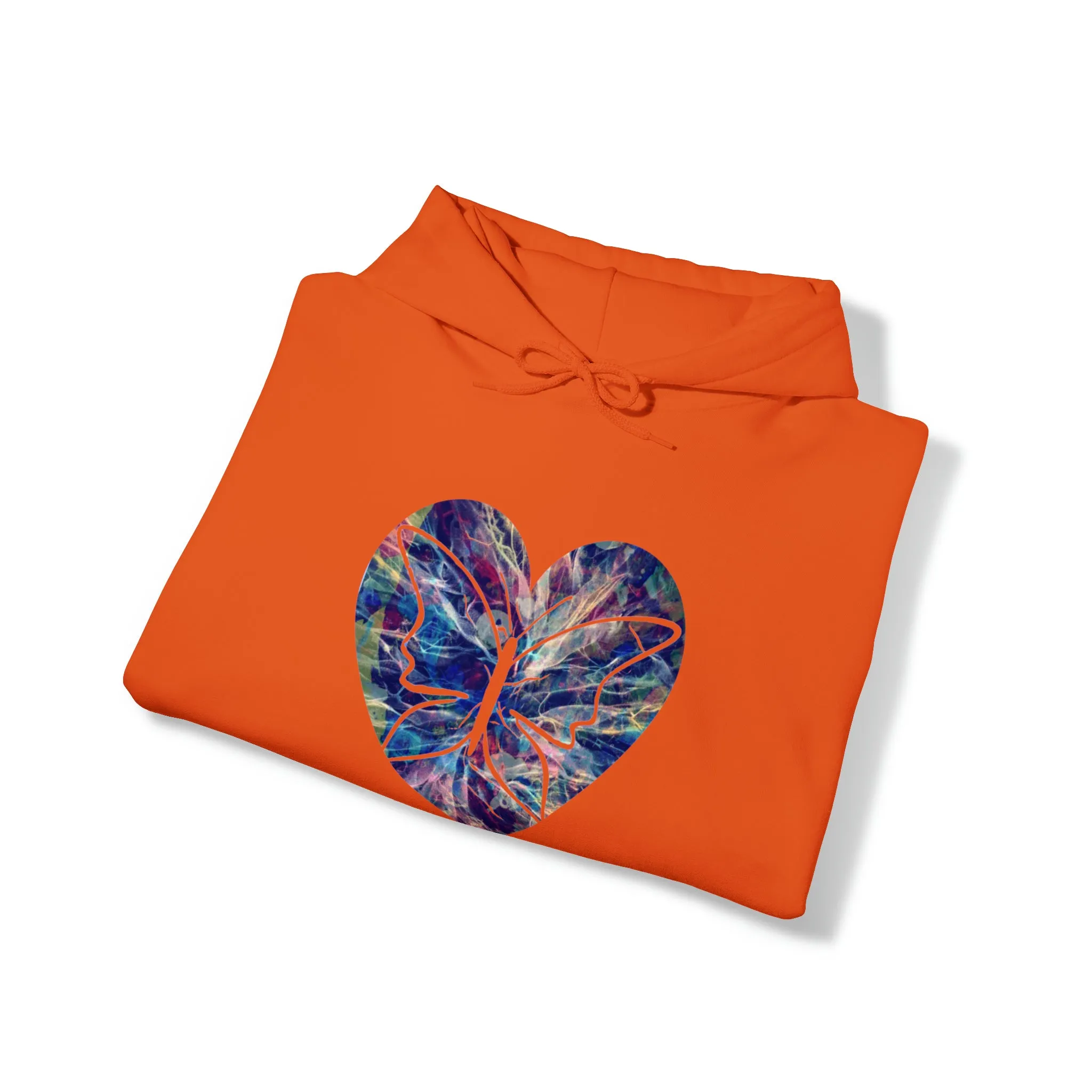 Heart Butterfly Unisex Heavy Blend™ Hooded Sweatshirt