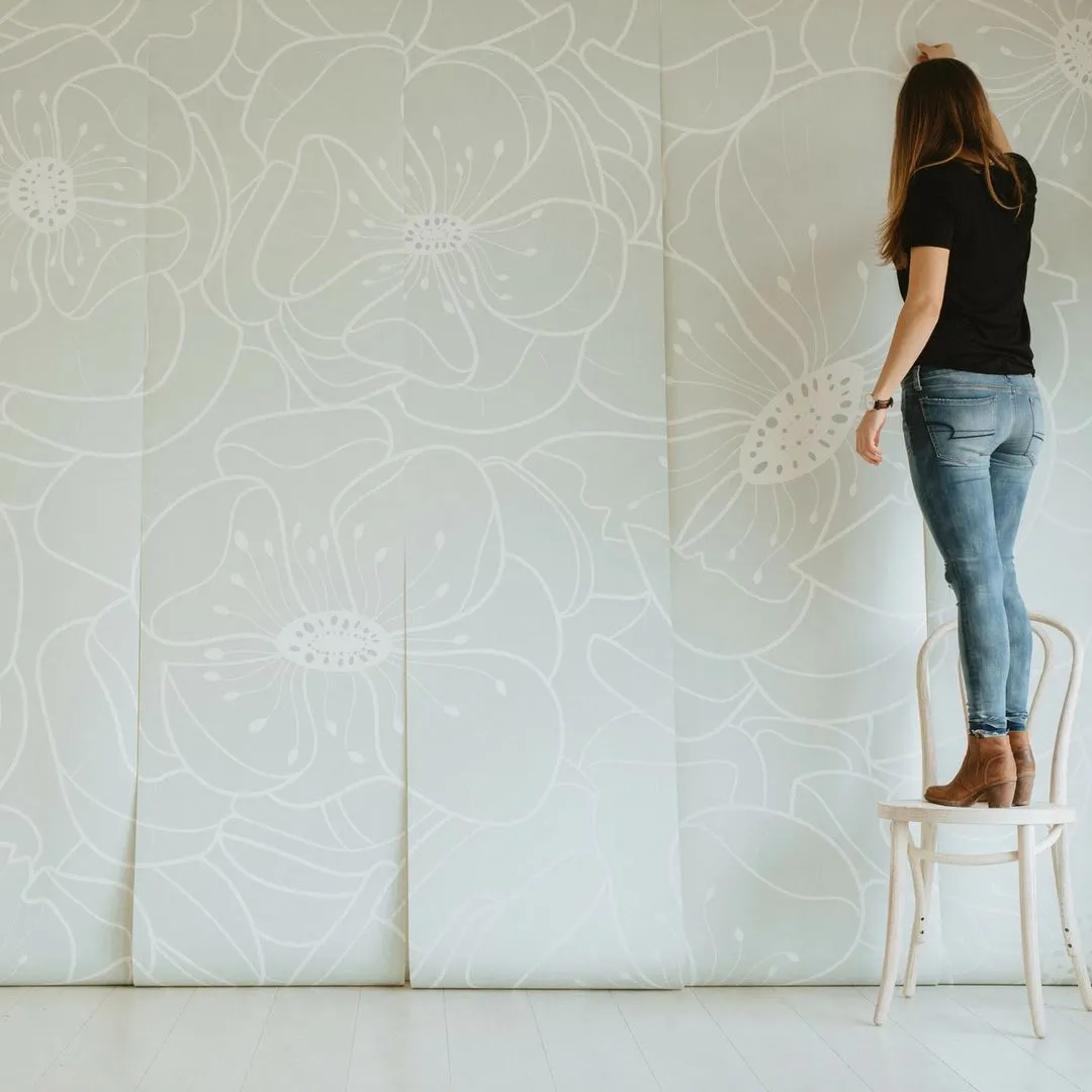Hibiscus Wallpaper Mural