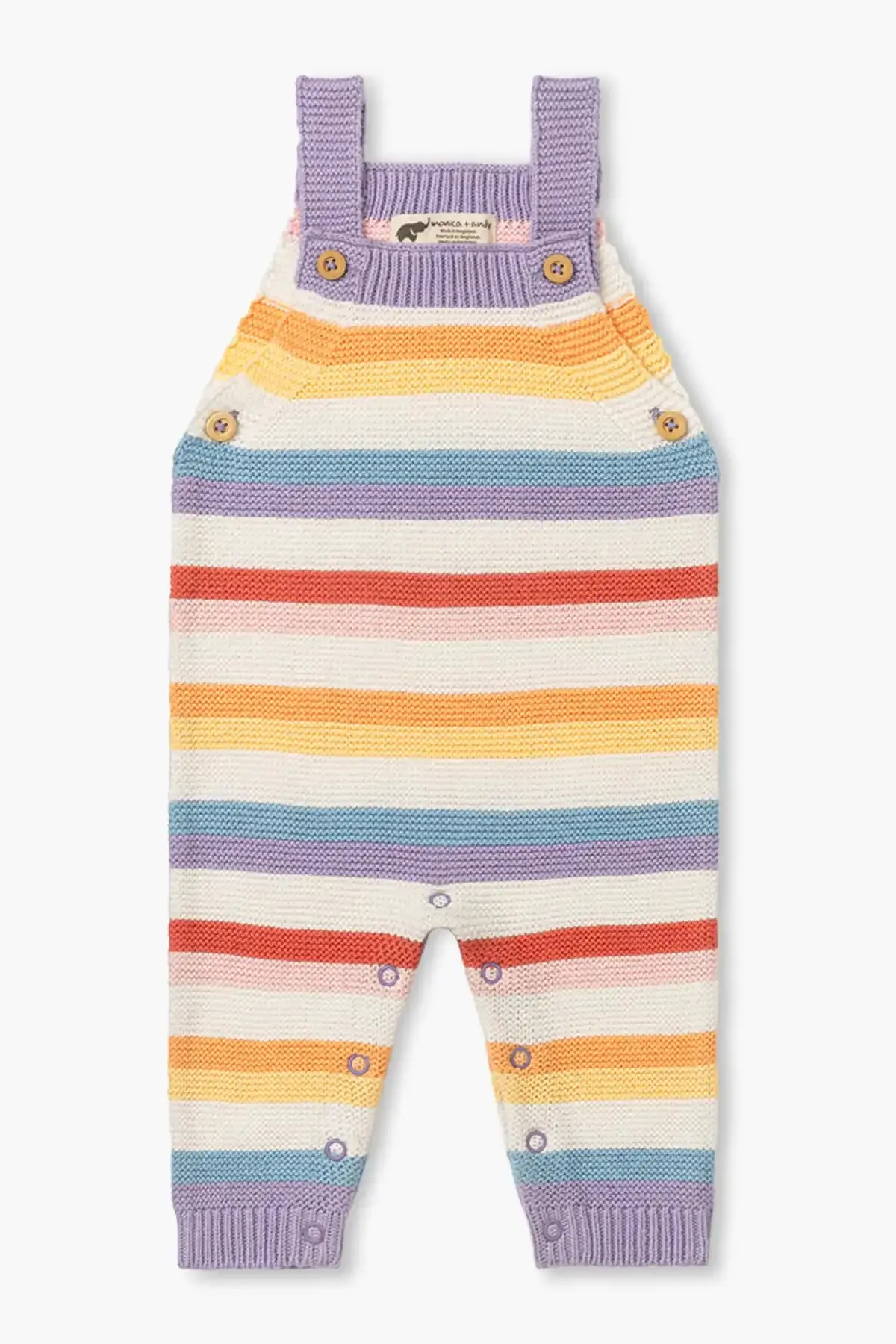 Knit Overalls_Pastel Stripes