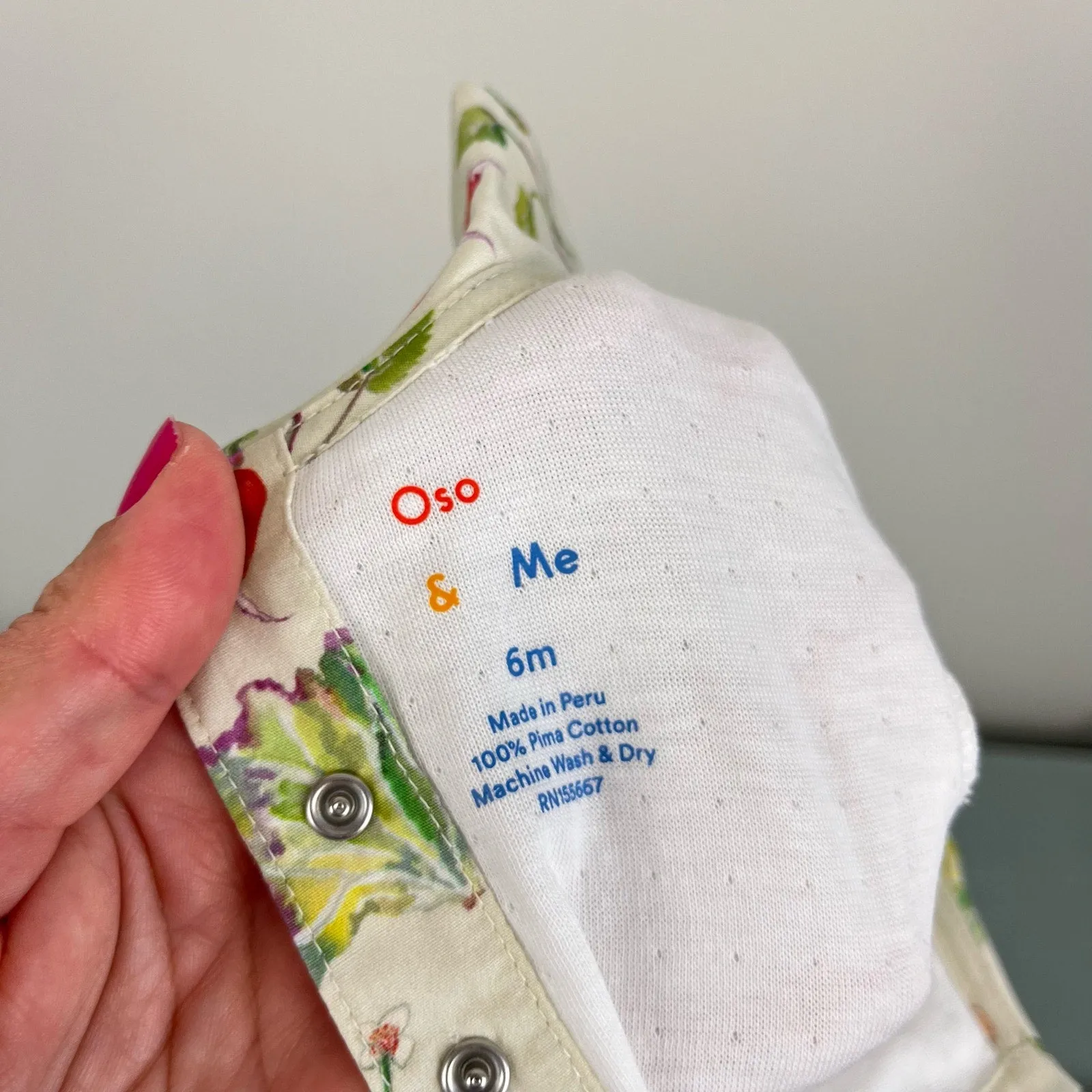 Oso & Me Peter Pan Onsie Eat Your Greens 6 Months NWT