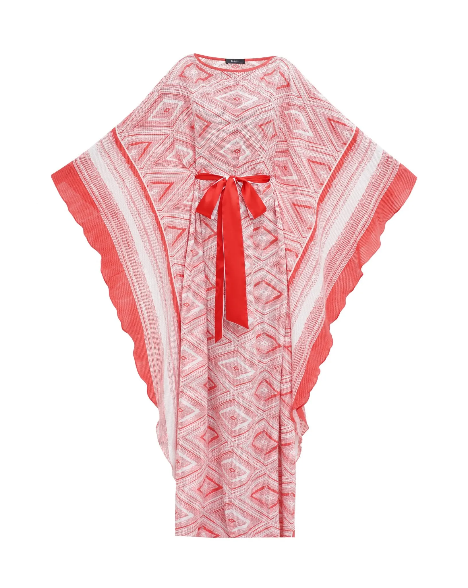 Pleated Print Kaftan